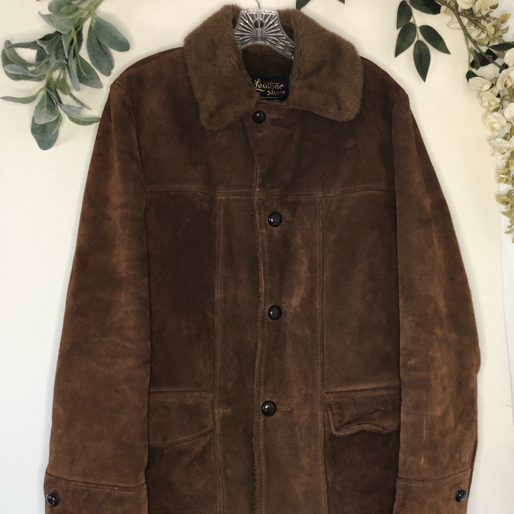 Vintage Leather Suede Coat